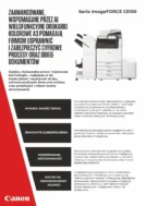 Folder drukarki Canon imageFORCE C5100 seria. Zawiera modele iF C5140, iF C5050, iF C5160, iF C5170