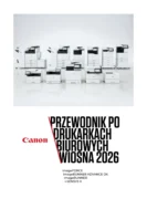 Folder - Przewodnik drukarki biurowe Canon imageFORCE i-SENSYS