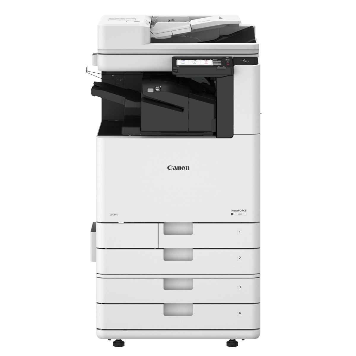 Drukarka Canon imageFORCE 4135 na dodatkowych kasetach z finisherem