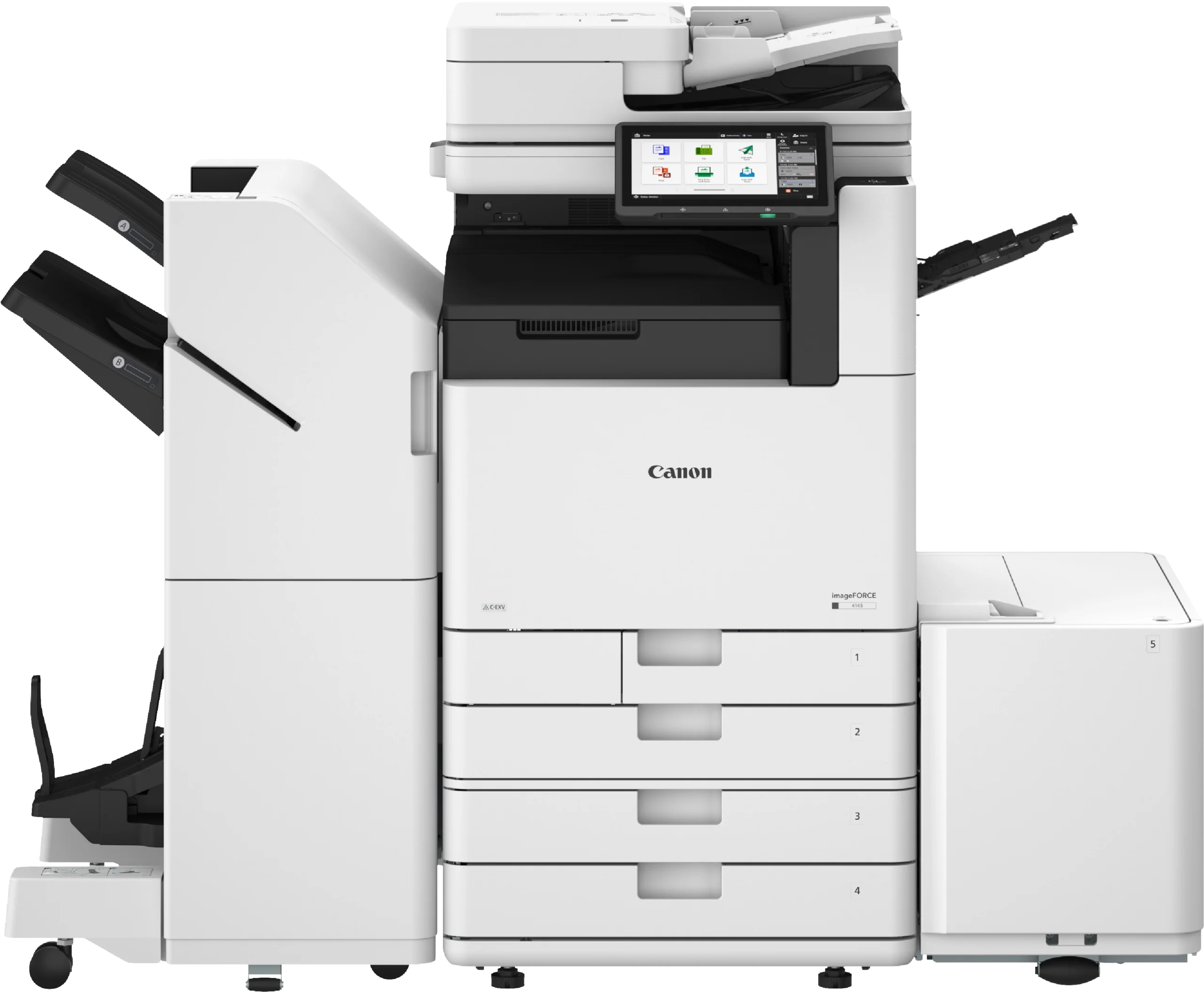 drukarka Canon iamageFORCE w pełnej konfiguracji z opcjami