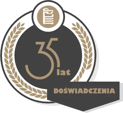 ikona 35 lat doświadczenia w dziedzinie druku w biznesie